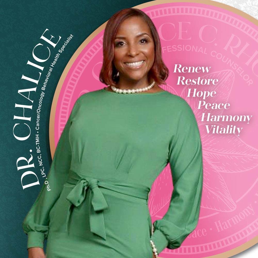 Dr. Chalice C. Rhodes, PhD, LPC, NCC, BC-TMH, Counselor/Therapist