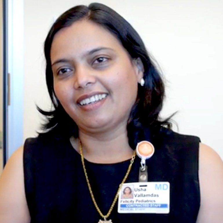 Dr. Usha Vallamdas MD, Pediatrician