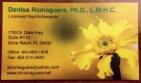 Denise Marie Romaguera PH.D., L.M.H.C., Counselor/Therapist